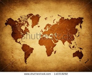 stock-photo-old-map-of-the-world-Shutterstock 140319292